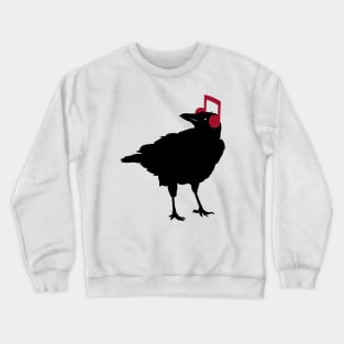 Music Bird Crow Musical Note by Tobe Fonseca Crewneck Sweatshirt